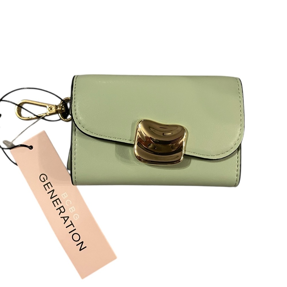 BCBG Pistachio Clip-On Wallet - Picture 2 of 3